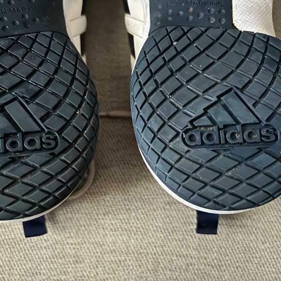 Men’s Sneakers Adidas Trainer Sneakers White Red Blue Lace up exercise cozy - Picture 6 of 9